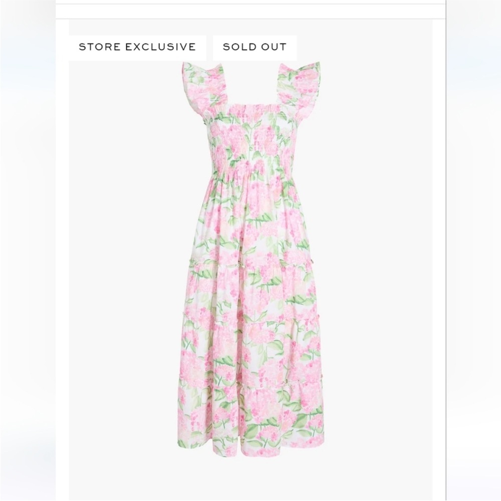 Hill House Ellie Nap Dres Nantucket Pink Hydrangea Size XS NWT - Picture 8 of 8
